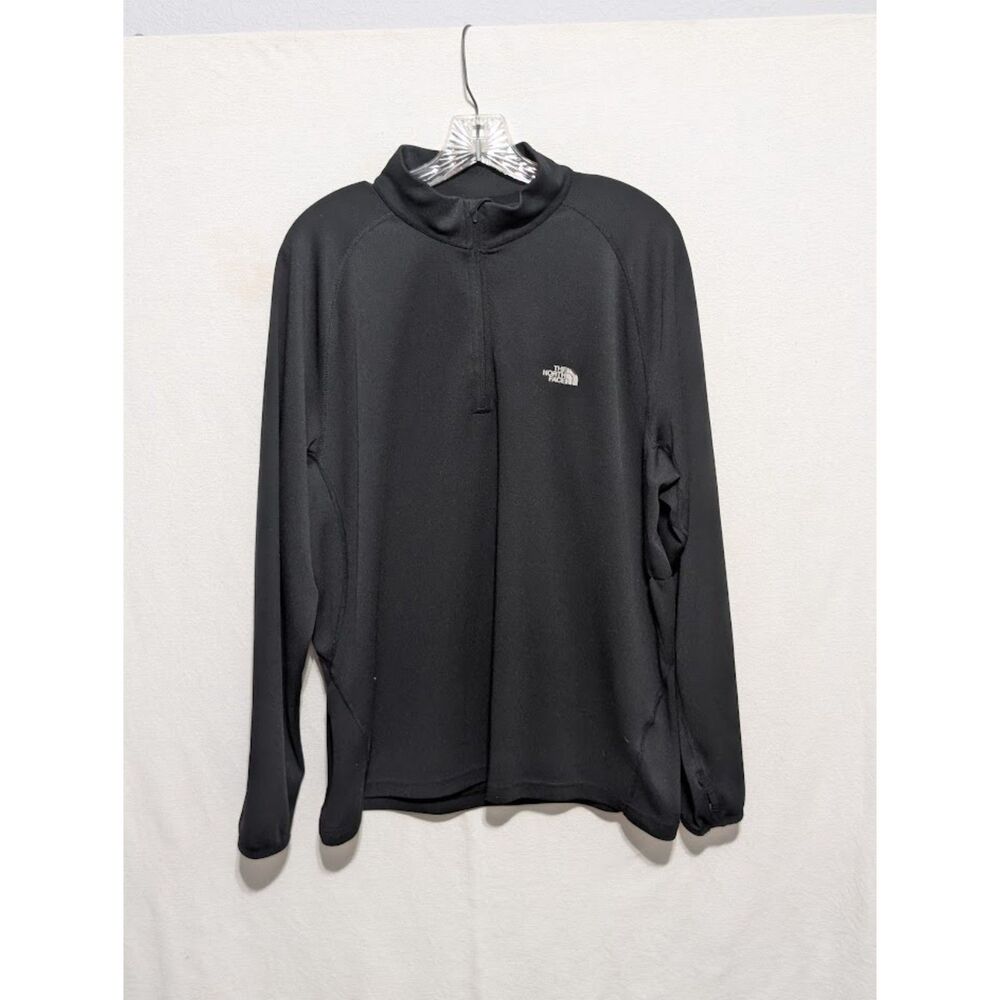 The North Face 1/4 Zip Black Sweater Men's Size XL